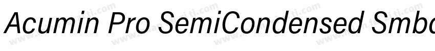Acumin Pro SemiCondensed Smbd字体转换